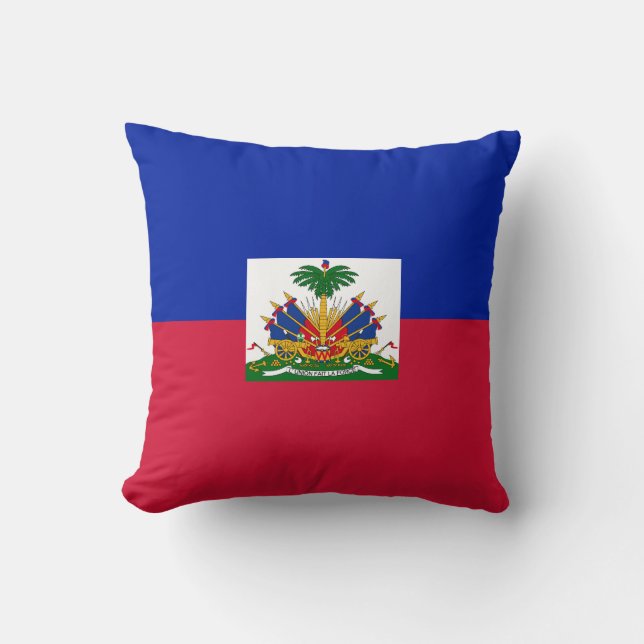 Almofada Bandeira do Haiti (Frente)