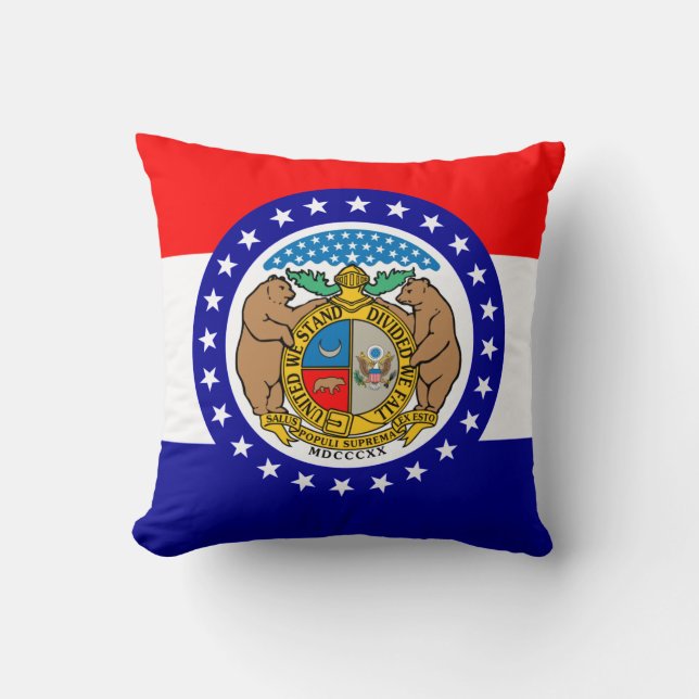 Almofada bandeira do Missouri (Frente)