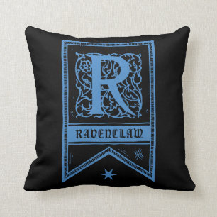 Almofada Bandeira do monograma de Harry Potter Ravenclaw