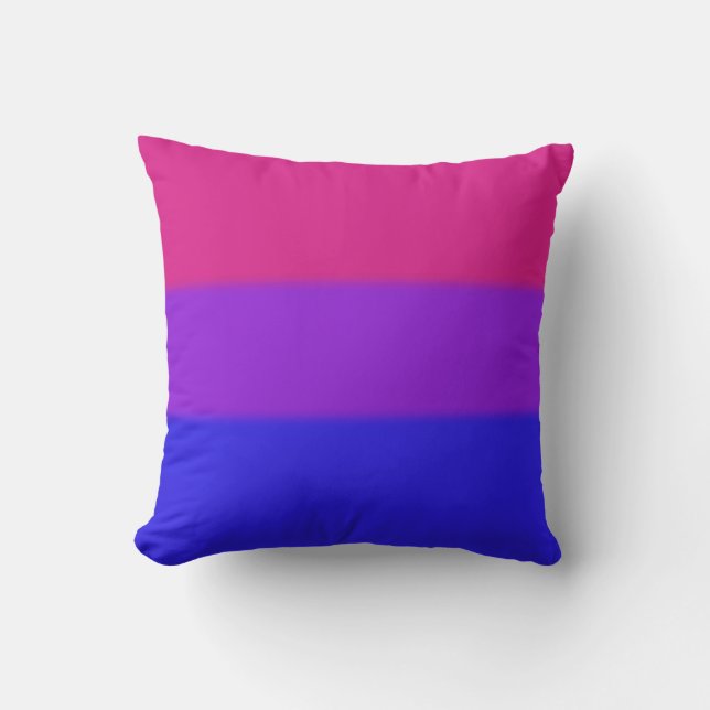 Almofada Bandeira do Orgulho Bissexual de Queda (Frente)
