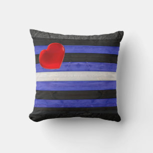 Almofada bandeira do orgulho de couro SlipperyJoe's preto a
