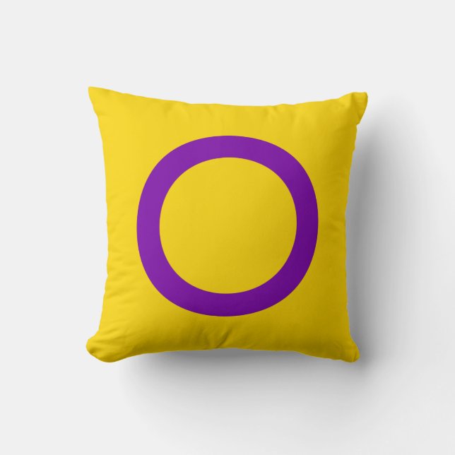 Almofada Bandeira do Orgulho Intersexo (Frente)