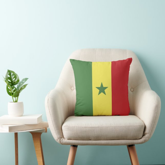 Almofada bandeira do Senegal (Cadeira)