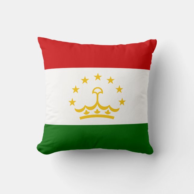 Almofada Bandeira do Tajiquistão (Frente)