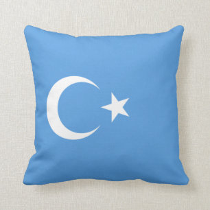 Almofada Bandeira do Uigur do Turquestão Oriental (Uyghuris