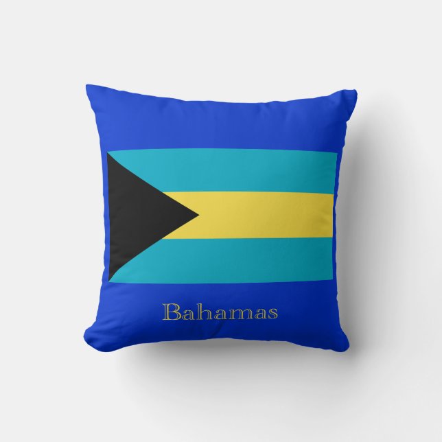 Almofada Bandeira dos Bahamas (Frente)