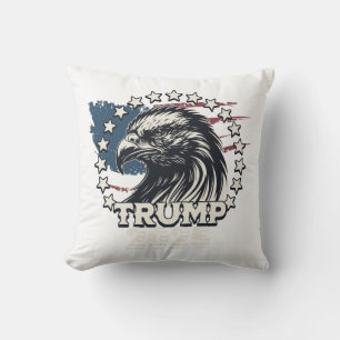 Almofada Bandeira dos Estados Unidos. Presidente Donald Tru