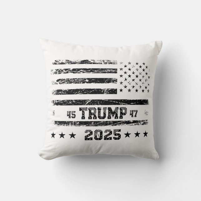 Almofada Bandeira dos Estados Unidos.Presidente Donald Trum (Frente)