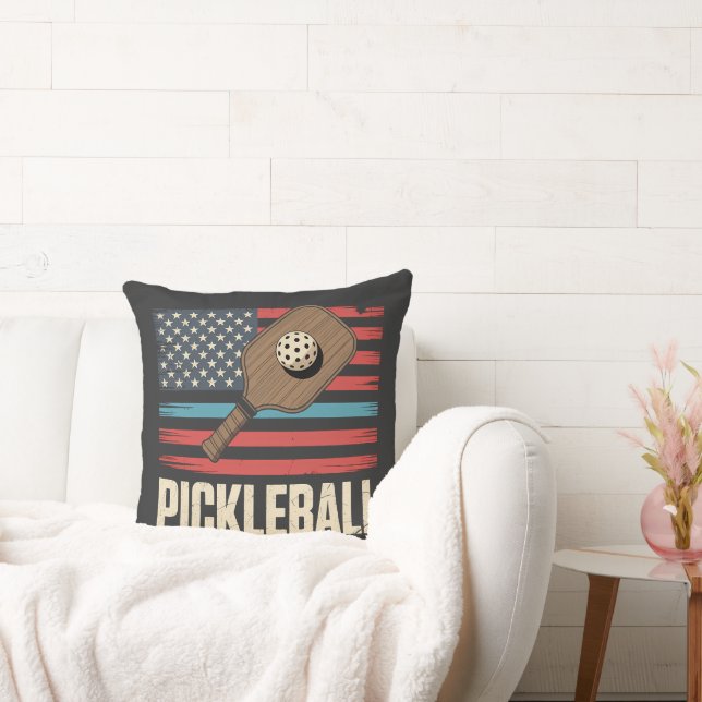 Almofada Bandeira dos EUA Pickleball (Sofá)