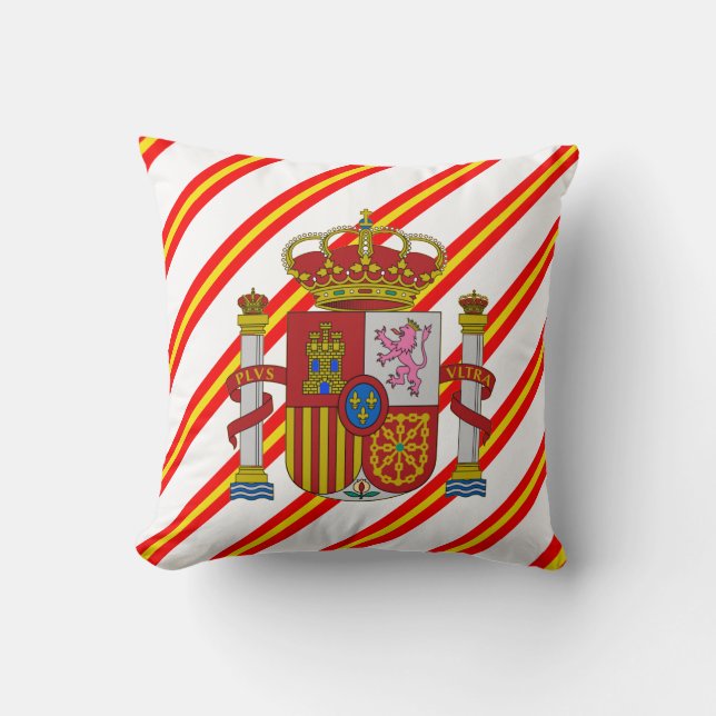Almofada Bandeira espanhola das listras (Frente)