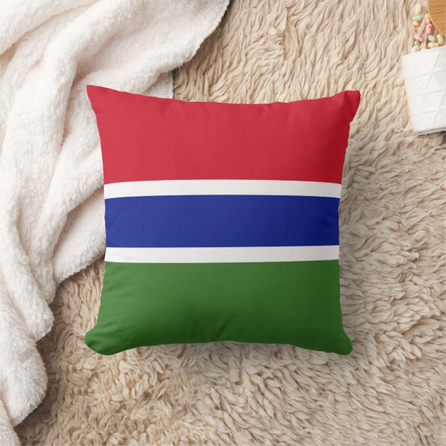 Almofada Bandeira Gâmbia (Cobertor)