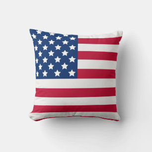 Almofada Bandeira Patriótica Americana de Estrelas e Stripe