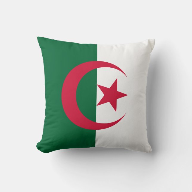 Almofada Bandeira Patriótica Argelina (Frente)