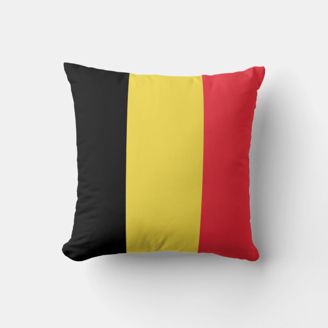 Almofada Bandeira Patriótica Belga (Frente)