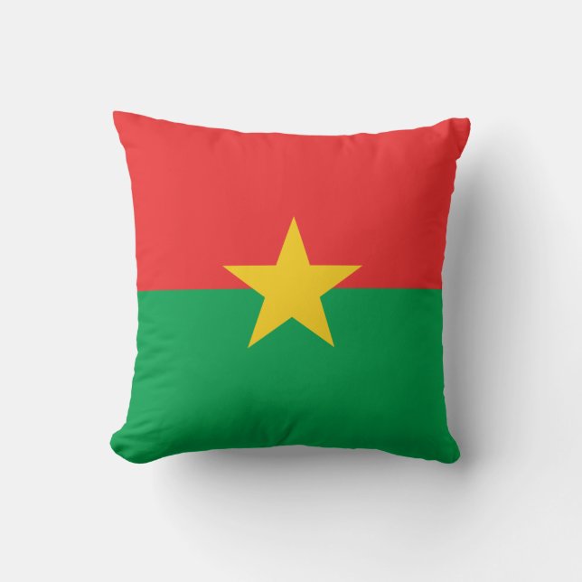 Almofada Bandeira Patriótica Burkina Faso (Frente)