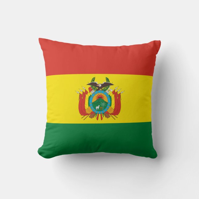 Almofada Bandeira Patriótica da Bolívia (Frente)