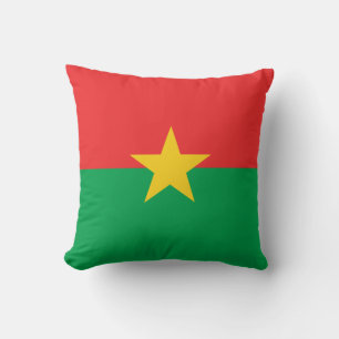 Almofada Bandeira patriótica de Burkina Faso