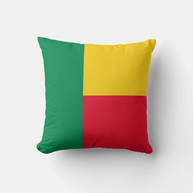 Almofada Bandeira Patriótica do Benim (Frente)