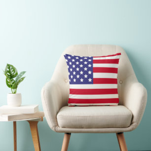 Almofada Bandeira Patriótica EUA Stars & Stripes Americano