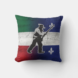 Almofada Bandeira Quebeque e Patriota Henri Julien