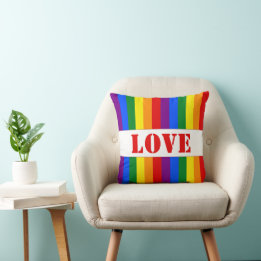 Almofada Bandeiras do Arco-Íris LGBTQ+ para o Mês do Orgulh