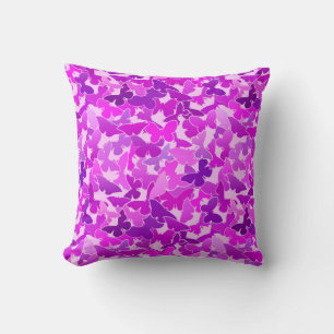 Almofada Bando de Borboletas, Ametista, Violeta e Orquídea