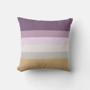 Almofada Banhas de seis cores - Cinza cor-de-rosa azul amar