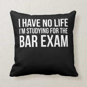 Almofada Bar Exam Funny Law School Graduação Oferece Desi