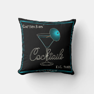 Almofada Bar Pub de Cocktail Aqua Divertido Retro