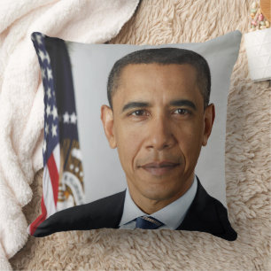 Almofada Barack Obama Presidente dos EUA Casa Branca Retrat