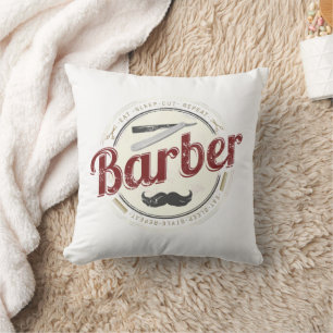 Almofada Barber Hair Hustler Hairdresser Retro Hairstylist