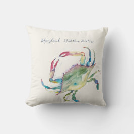 Almofada Barco de Coordenadas do Mapa Costeiro de Caranguej