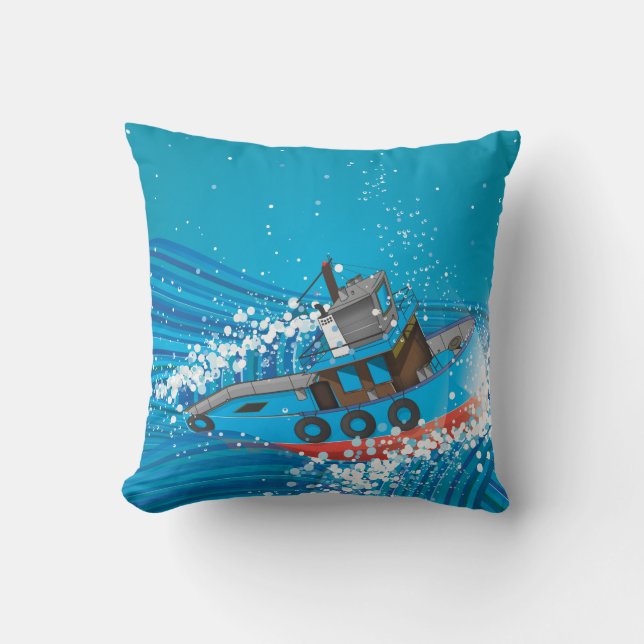 Almofada Barco de Pesca Stormy (Frente)