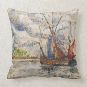 Almofada Barcos de pesca em La Rochelle, c.1919-21
