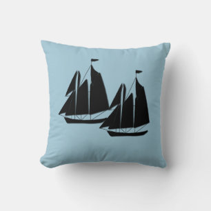Almofada Barcos de vela torrados