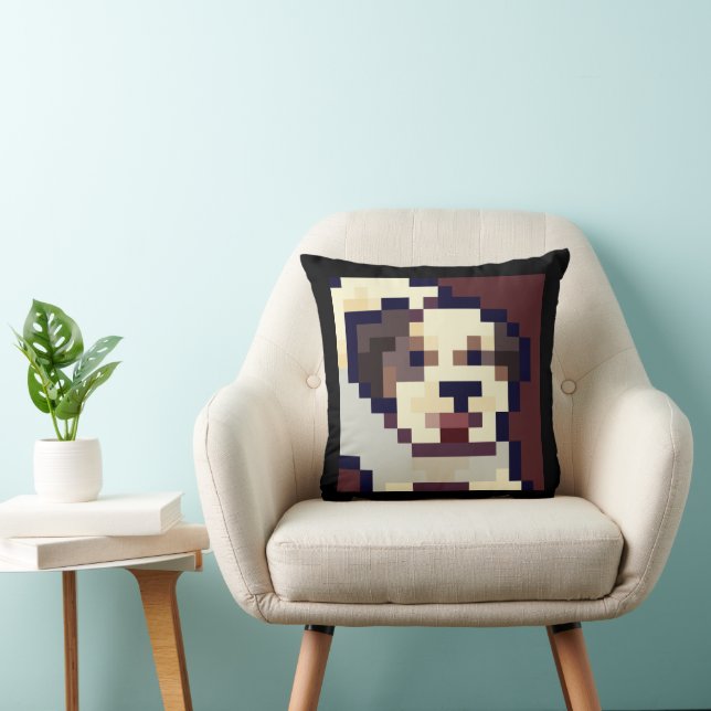 Almofada Barking dog. Pixel Art, pixelart (Cadeira)