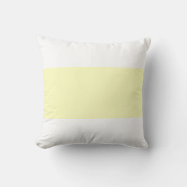 Almofada Barra de Design Pastel Amarelo e Branco Suave