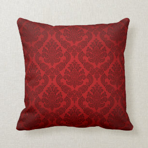 Almofada Barroco Vintage Damask vermelho