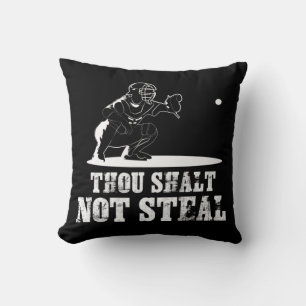 Almofada Baseball Catcher Você Não Rouba - Religioso