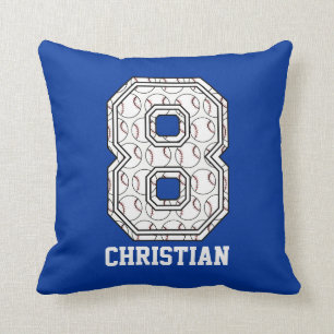 Almofada Basebol personalizado número 8