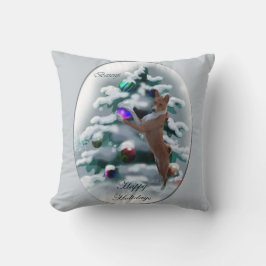 Almofada Basenji Christmas