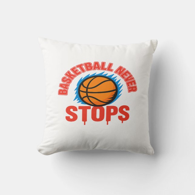 Almofada Basketball Never Stops (Frente)