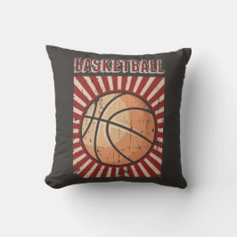 Almofada Basquete Clássico de Grunge Retroativo