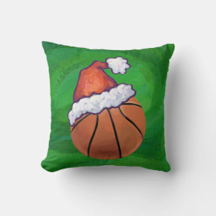 Almofada Basquete de Papai Noel em Verde