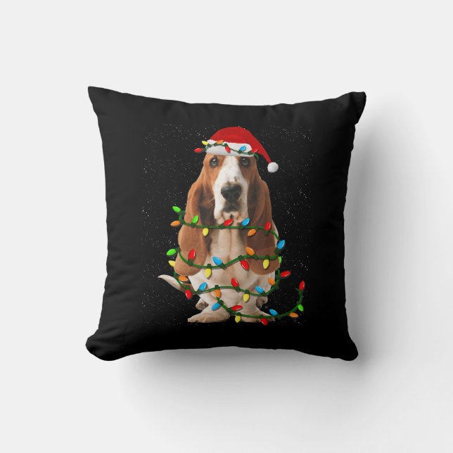 Almofada Basset hound hound amor de cão (Frente)
