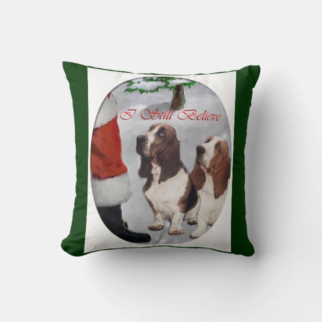 Almofada Basset Hound Natal (Frente)