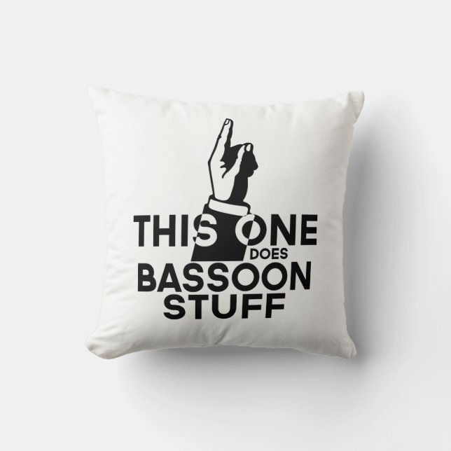Almofada Bassoon Stuff - Música Bassoon Engraçada (Frente)