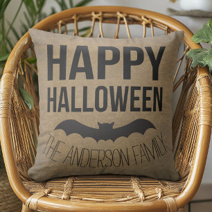 Almofada Bat Russo do Feliz Halloween Personalizado