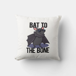 Almofada Bat To Bone Cute Animal Pun