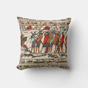 ALMOFADA BATALHA DE TAPESTRA BAYEUX DE HASTINGS KNIGHTS NOR